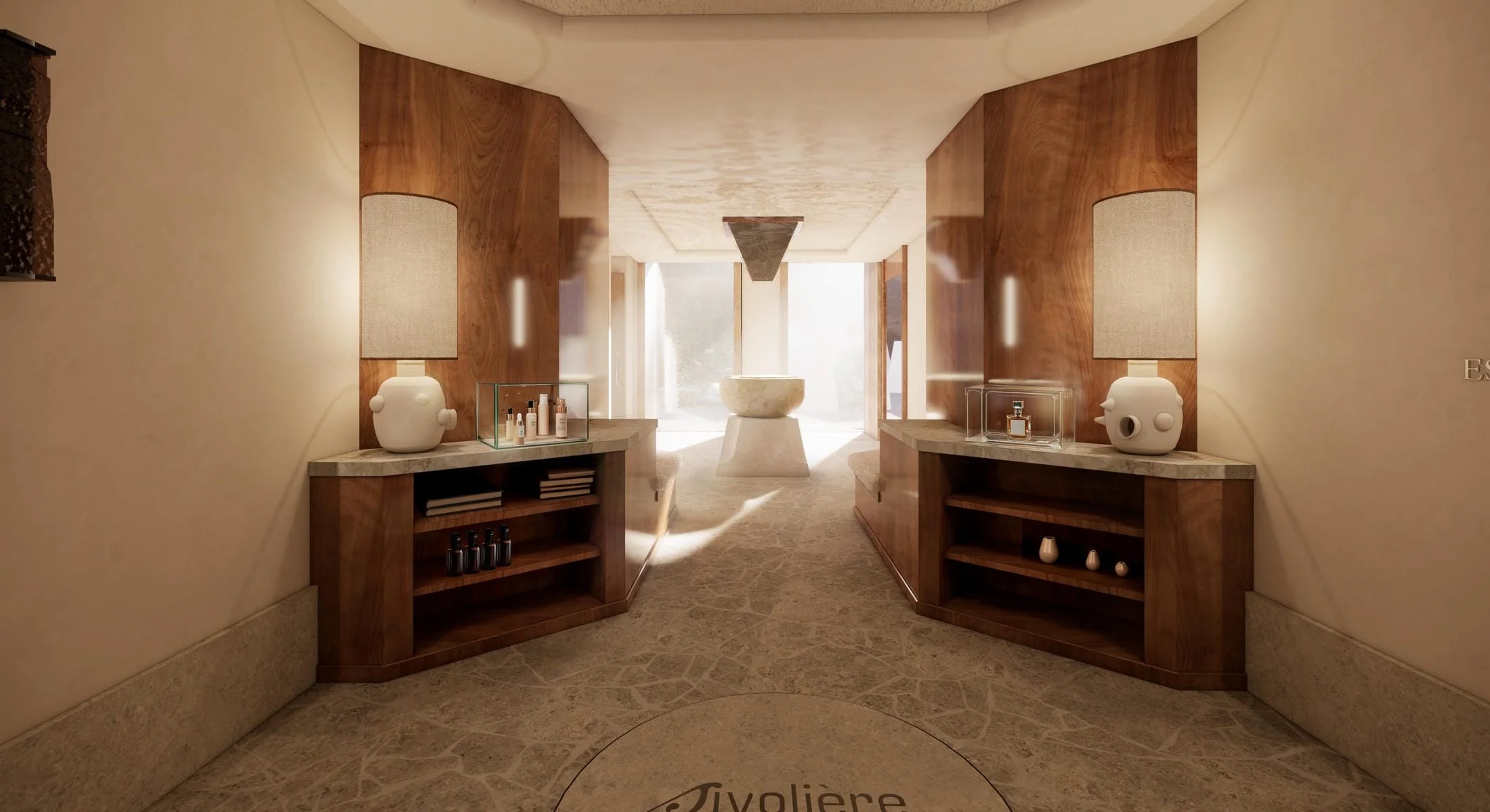 Visualisation non contractuelle de l’entrée du spa
